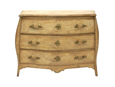 Bright yellow decorated chest of drawers.
Sweden around 1750