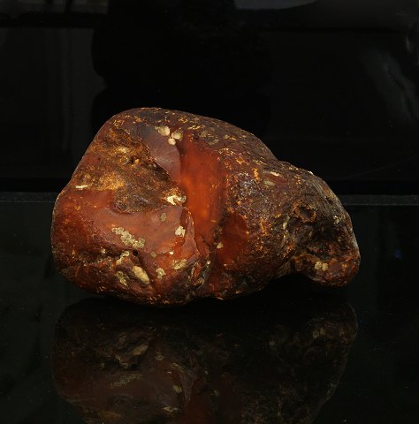 A very large piece of Danish amber. W: 630gr. D: 
12,5x11x8,5cm