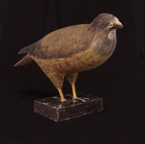 Swedish folkart: A bird, wood. Late 19th Century. 
H: 26cm. L: 46cm