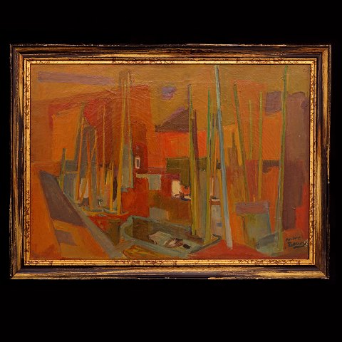 Pierre André Bouey, 1898-1976, aus dem Atelier des 
Künstlers. Signiert. Öl auf Leinen. Lichtmasse: 
45x64cm. Mit Rahmen: 54x73cm