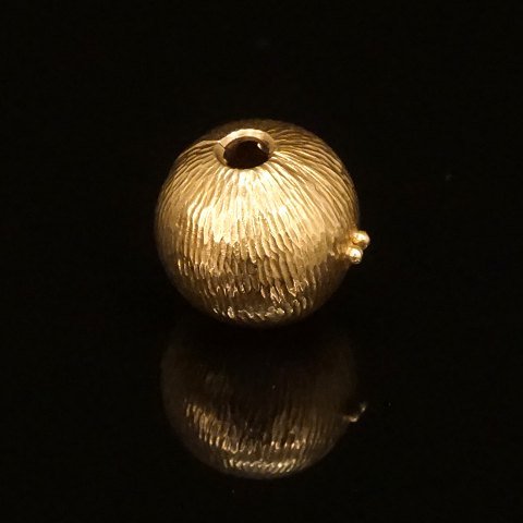 Ole Lynggaard: Kugelschliesse, 14kt Gold. D: 10mm