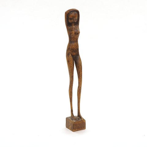 Otto P-Figur. Holz. Signiert. H: 25cm
