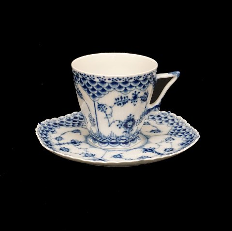 Royal Copenhagen blue fluted full lace coffee 
cups. #1036