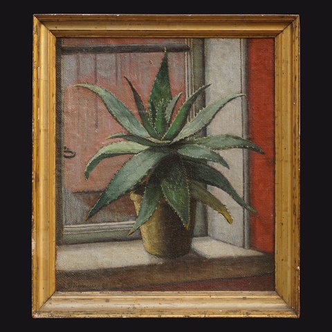 Lauritz Jørgensen, 1888-1953, oil on plate: 
Stillife. Signed and dated 1920. Exhibited 1920. 
Visible size: 47x42cm. With frame: 5x50cm