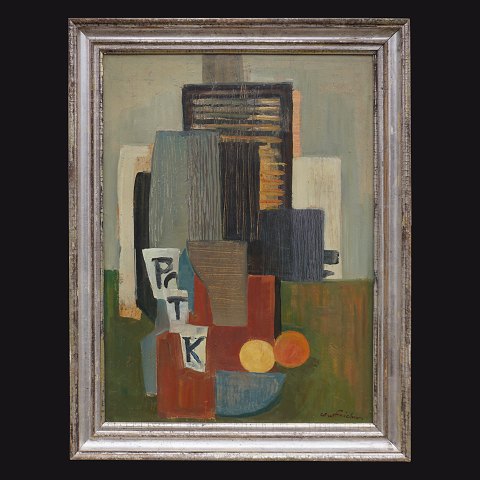 Carl Fischer, 1887-1962, oil on plate. Signed. 
Visible size: 57x42cm. With frame: 68x53cm