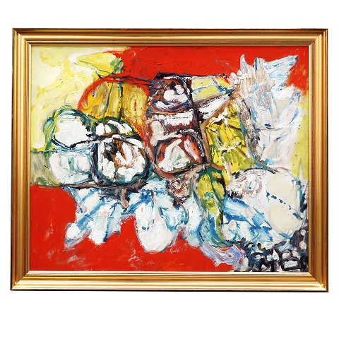 Mogens Balle, 1921-88, oil on canvas. Signed. 
Visible size: 60x73cm. With frame: 70x83cm