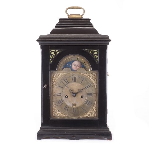 Bracket clock by Peter Green, Apenrade, Denmark 
circa 1750. H: 52cm. W: 31cm. D: 18cm
