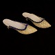 Two Faience slippers. Kellinghusen circa 1800. L: 23cm