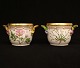Royal Copenhagen: Two Flora Danica wine coolers, porcelain. #3570. H: 12,2cm. D: 
14,5cm