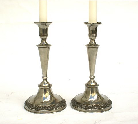 A pair of candle holders, tin
Manufactured in Copenhagen