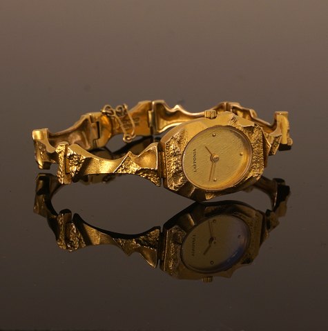 Lapponia smykke ur i 14kt guld. Solgt af Hans Hansen Sølv 31.05.90. Leveres med original kvittering og certifikat