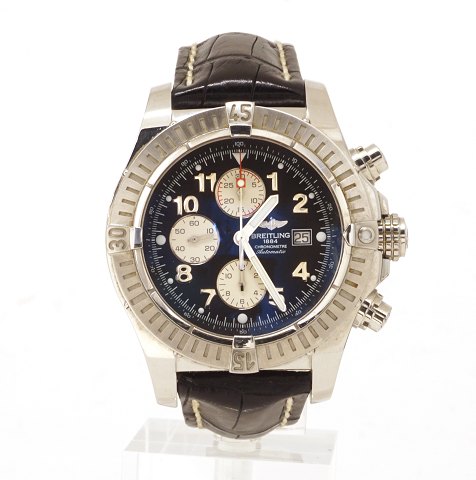 Breitling Chronometre Automatic.Ref: A13370-161Sold 06.09.2005 at AD. D: 48mm. Box and papers