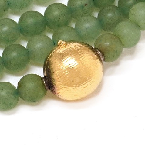 Ole lyngaard Kugelschliesse aus 14kt Gold. D: 10mm