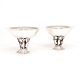 Johan Rohde for Georg Jensen: A pair of silver bowls. Signed and dated 1919. 
#242. H: 12,6cm. D: 18,2cm. W: 876gr (both)