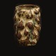 Axel Salto, 1889-1961, für Royal Copenhagen: Vase mit Sung Glasur. Signiert. 
#20679. H: 12cm