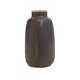 Saxbo vase med mørk harepels glasur. Signeret Saxbo 9 ETSN. H: 18cm