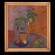 Karl Isakson, 1878-1922, oil on canvas. Stillife circa 1911. Visible size: 57x52cm. With frame: 66x61cm. Exhibited 1922