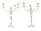 Pair of large silver candelabra by Johann Hues, Hamburg, Germany, 1768-1802. Illustrated in "Die Goldschmiede Hamburgs", III, p. 194. H: 51cm. W: 3.951gr
