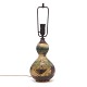 Axel Salto Steinzeug Lampe mit Sung Glasur signiert Royal Copenhagen, Salto, 
20658. H ohne Fassung: 31cm