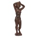 Signed Anker Hoffmann bronze sculpture dated 1956. H: 43cm