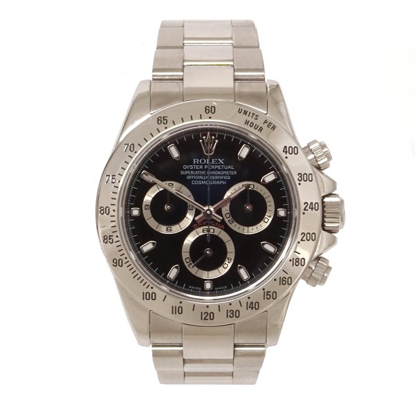 Rolex Daytona ref. 116520 year 2003. Comes with box and papers. Very nice 
condition. D: 40mm