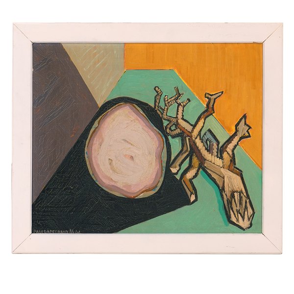 Paul Gadegaard, 1920-92, oil on canvas. Signed and dated 8/3 46. Visible size: 45x54cm. Visible size: 54x63cm