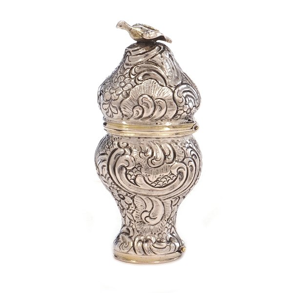 Danish silver vinaigrette by Christian Andersen, Leck, 1797-1831.
H: 7,6cm